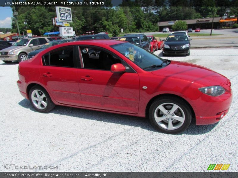 Velocity Red / Black/Red 2004 Mazda MAZDA3 s Sedan
