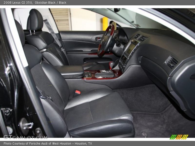 Obsidian Black / Black 2008 Lexus GS 350