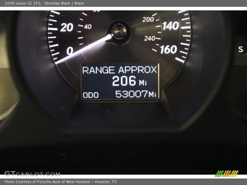 Obsidian Black / Black 2008 Lexus GS 350