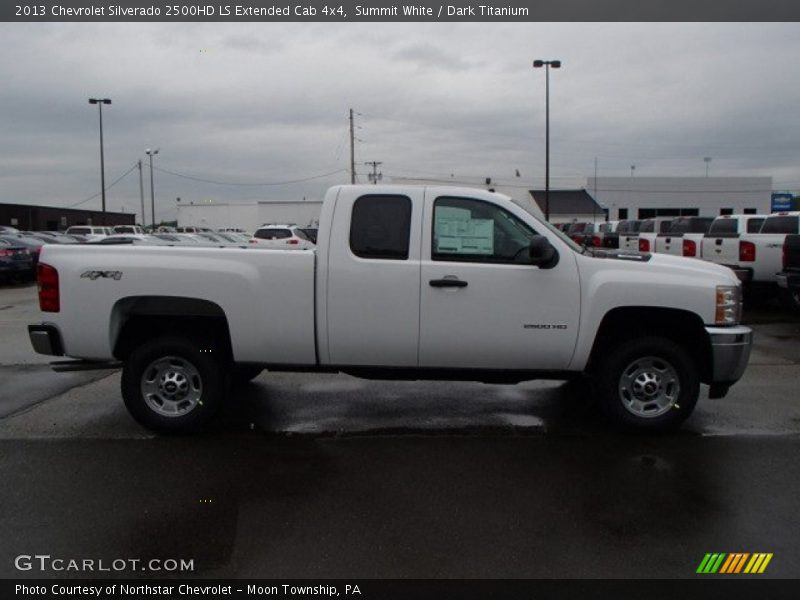 Summit White / Dark Titanium 2013 Chevrolet Silverado 2500HD LS Extended Cab 4x4