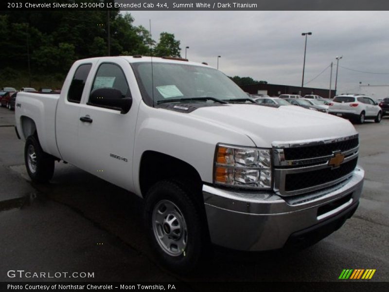 Summit White / Dark Titanium 2013 Chevrolet Silverado 2500HD LS Extended Cab 4x4
