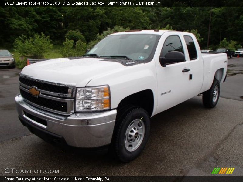 Summit White / Dark Titanium 2013 Chevrolet Silverado 2500HD LS Extended Cab 4x4