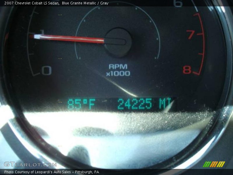 Blue Granite Metallic / Gray 2007 Chevrolet Cobalt LS Sedan