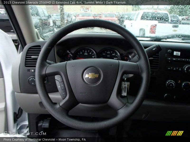 Summit White / Dark Titanium 2013 Chevrolet Silverado 2500HD LS Extended Cab 4x4