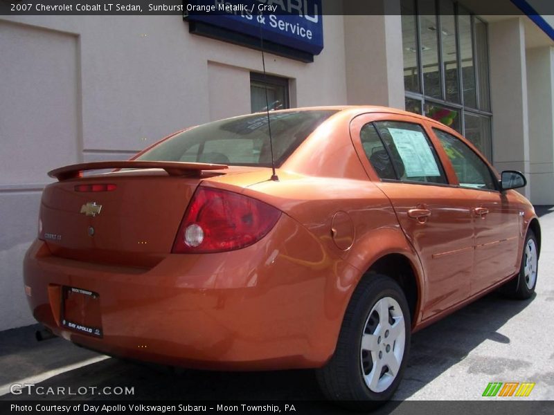Sunburst Orange Metallic / Gray 2007 Chevrolet Cobalt LT Sedan