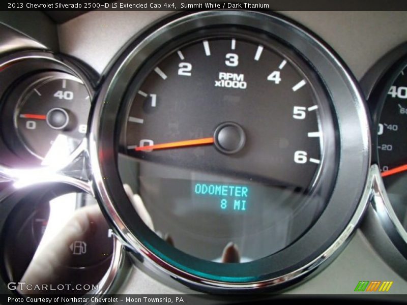 Summit White / Dark Titanium 2013 Chevrolet Silverado 2500HD LS Extended Cab 4x4