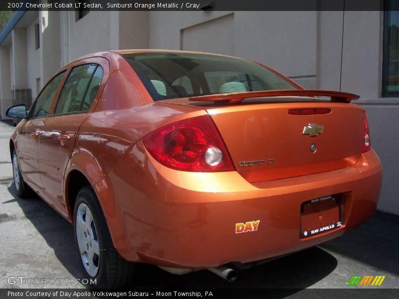 Sunburst Orange Metallic / Gray 2007 Chevrolet Cobalt LT Sedan