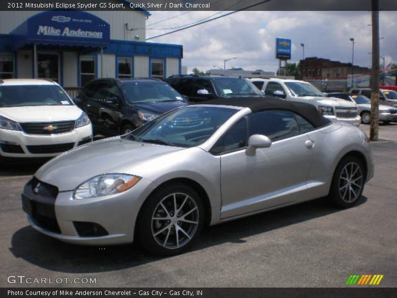 Quick Silver / Dark Charcoal 2012 Mitsubishi Eclipse Spyder GS Sport