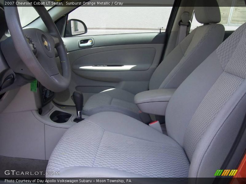 Sunburst Orange Metallic / Gray 2007 Chevrolet Cobalt LT Sedan