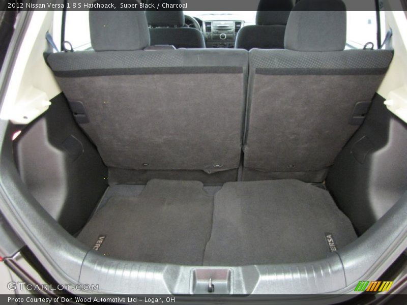 Super Black / Charcoal 2012 Nissan Versa 1.8 S Hatchback