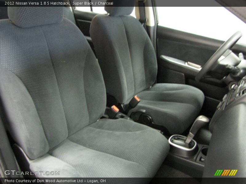 Super Black / Charcoal 2012 Nissan Versa 1.8 S Hatchback