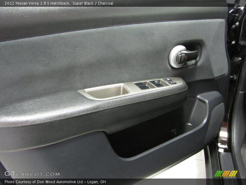 Super Black / Charcoal 2012 Nissan Versa 1.8 S Hatchback