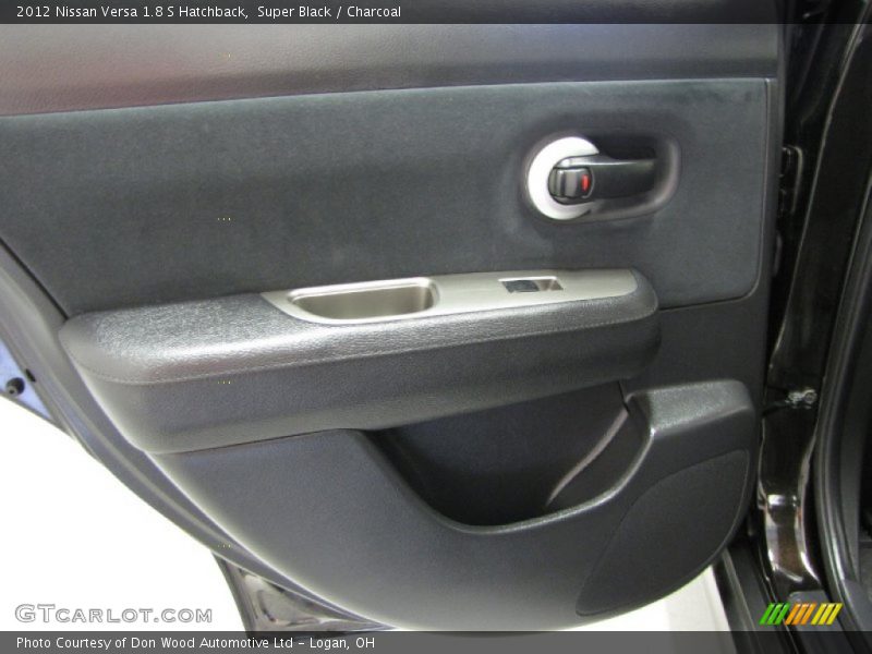 Super Black / Charcoal 2012 Nissan Versa 1.8 S Hatchback