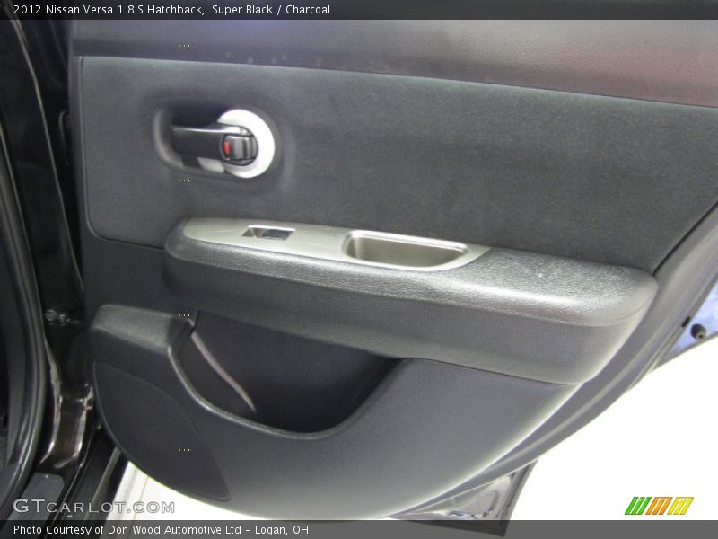 Super Black / Charcoal 2012 Nissan Versa 1.8 S Hatchback