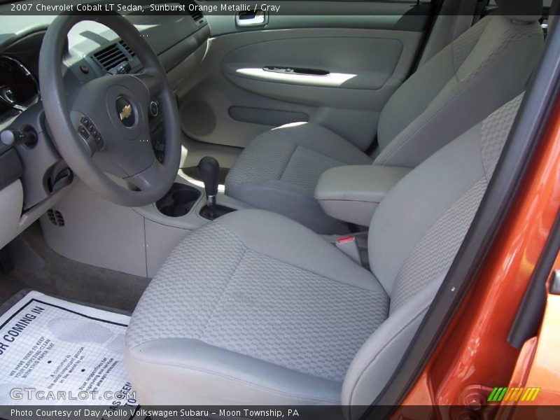 Sunburst Orange Metallic / Gray 2007 Chevrolet Cobalt LT Sedan