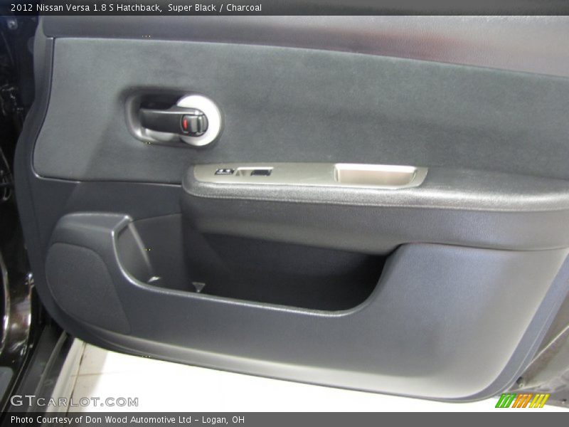 Super Black / Charcoal 2012 Nissan Versa 1.8 S Hatchback