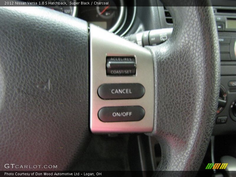 Super Black / Charcoal 2012 Nissan Versa 1.8 S Hatchback