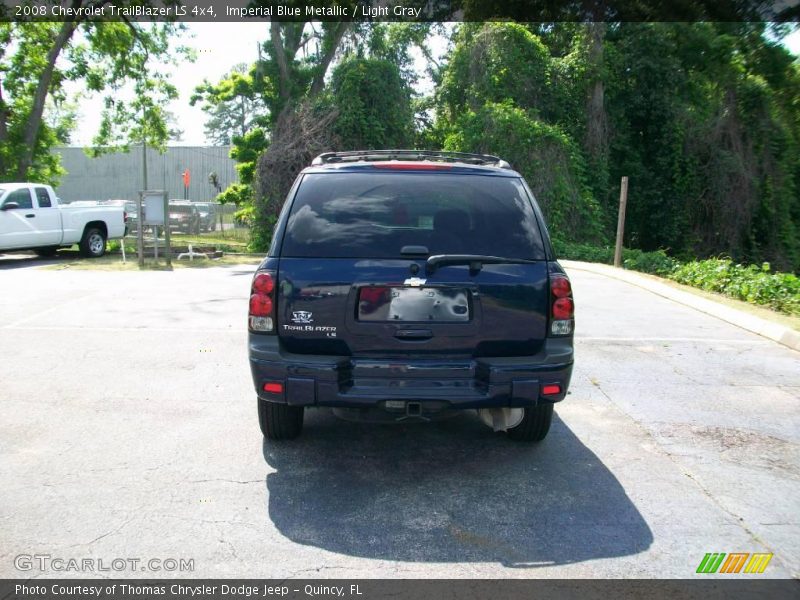 Imperial Blue Metallic / Light Gray 2008 Chevrolet TrailBlazer LS 4x4