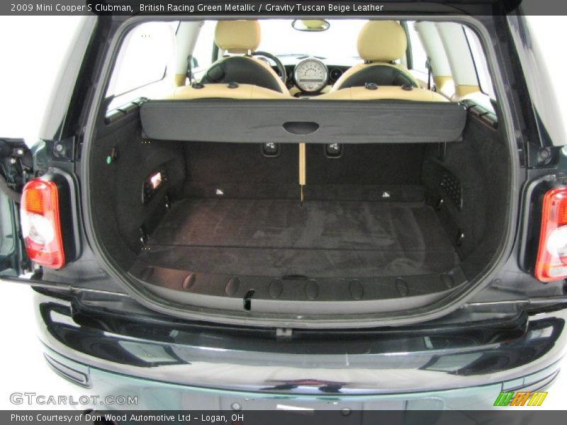 British Racing Green Metallic / Gravity Tuscan Beige Leather 2009 Mini Cooper S Clubman