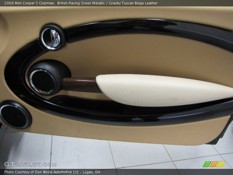 British Racing Green Metallic / Gravity Tuscan Beige Leather 2009 Mini Cooper S Clubman