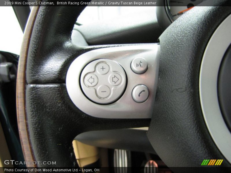 British Racing Green Metallic / Gravity Tuscan Beige Leather 2009 Mini Cooper S Clubman