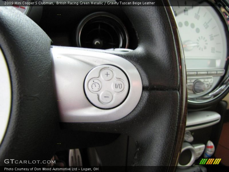 British Racing Green Metallic / Gravity Tuscan Beige Leather 2009 Mini Cooper S Clubman