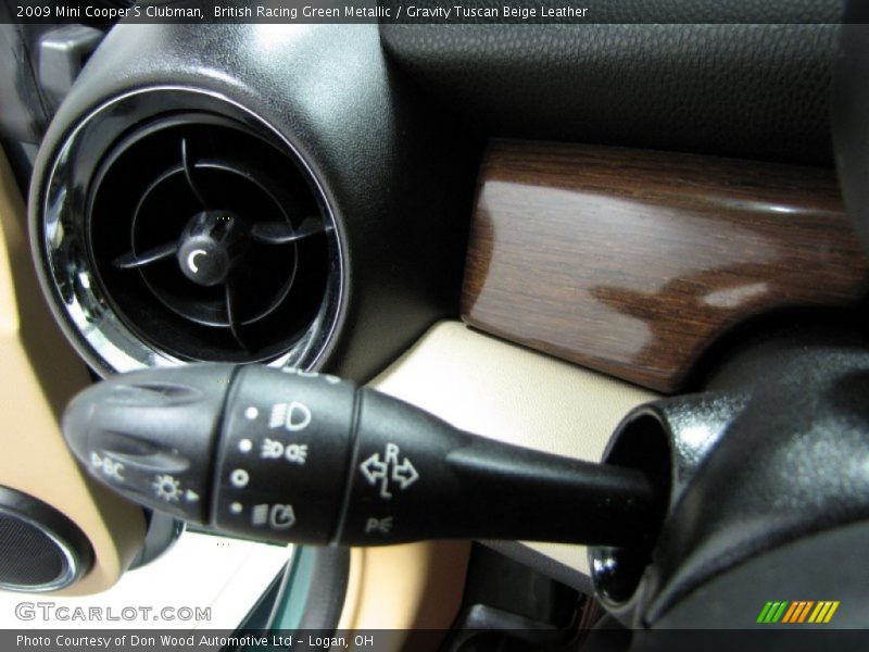 British Racing Green Metallic / Gravity Tuscan Beige Leather 2009 Mini Cooper S Clubman