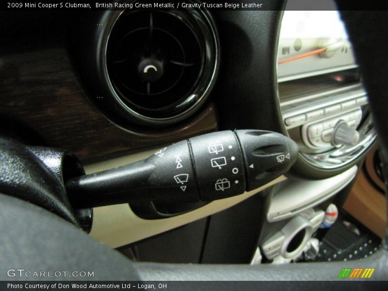 British Racing Green Metallic / Gravity Tuscan Beige Leather 2009 Mini Cooper S Clubman