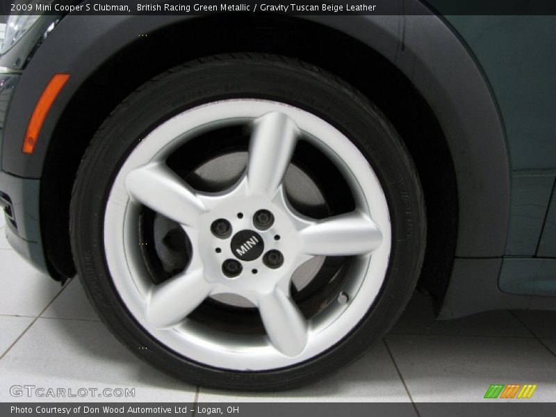 British Racing Green Metallic / Gravity Tuscan Beige Leather 2009 Mini Cooper S Clubman