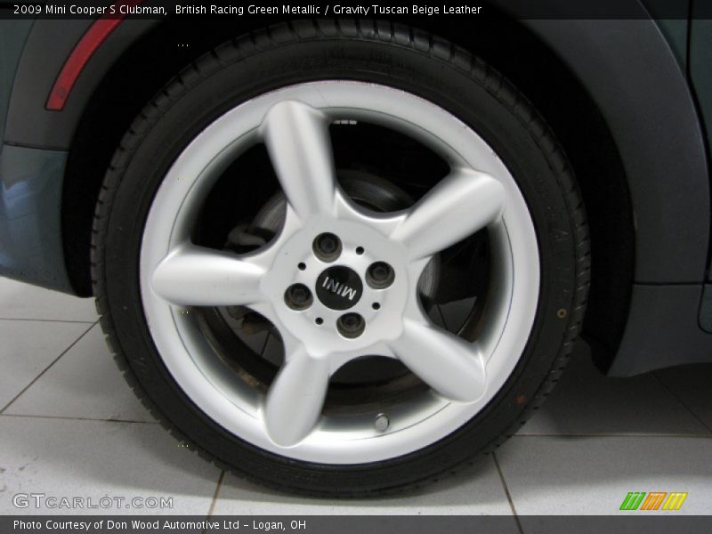 British Racing Green Metallic / Gravity Tuscan Beige Leather 2009 Mini Cooper S Clubman