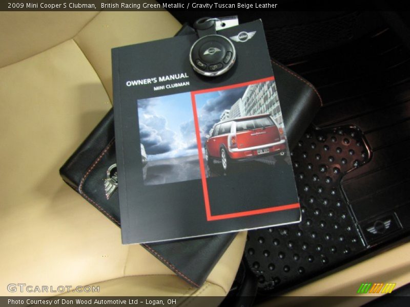 British Racing Green Metallic / Gravity Tuscan Beige Leather 2009 Mini Cooper S Clubman