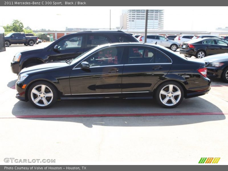 Black / Black 2011 Mercedes-Benz C 300 Sport