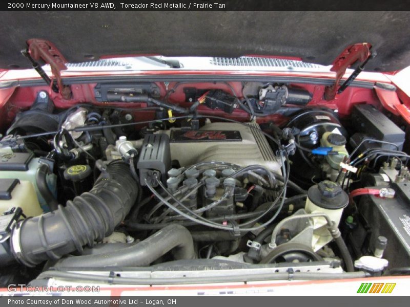 Toreador Red Metallic / Prairie Tan 2000 Mercury Mountaineer V8 AWD