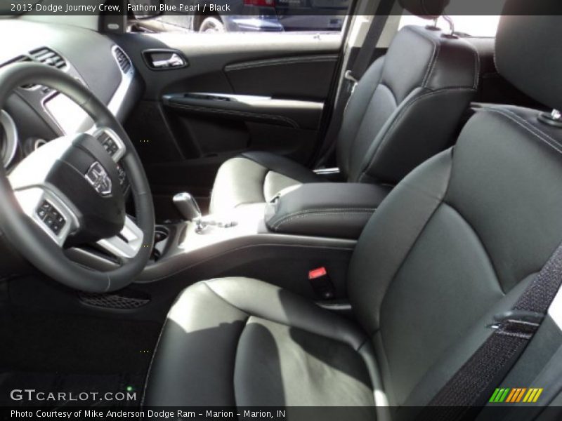 Fathom Blue Pearl / Black 2013 Dodge Journey Crew
