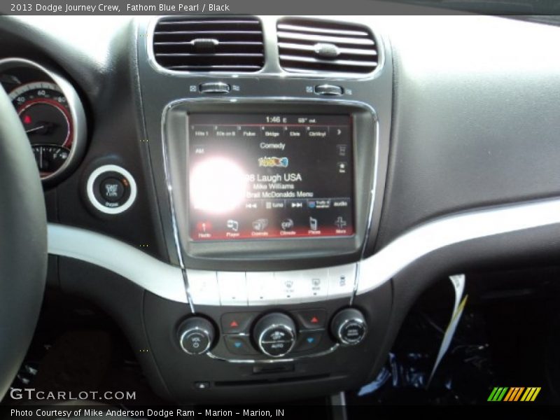 Fathom Blue Pearl / Black 2013 Dodge Journey Crew