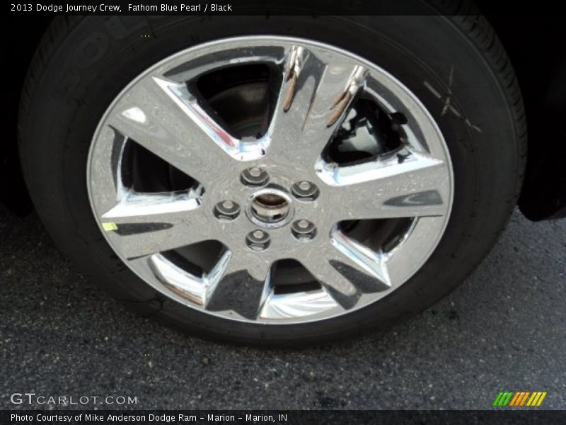 Fathom Blue Pearl / Black 2013 Dodge Journey Crew