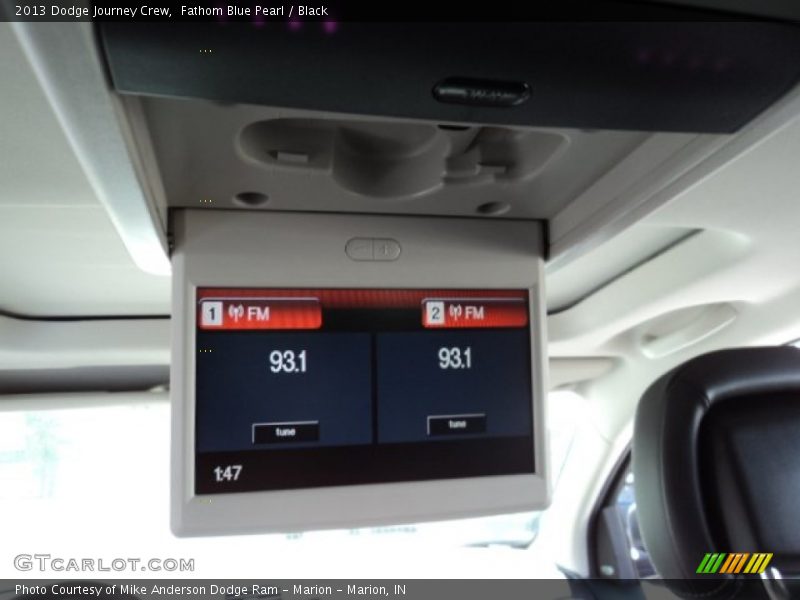 Fathom Blue Pearl / Black 2013 Dodge Journey Crew