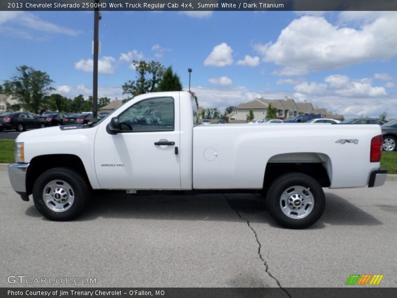 Summit White / Dark Titanium 2013 Chevrolet Silverado 2500HD Work Truck Regular Cab 4x4