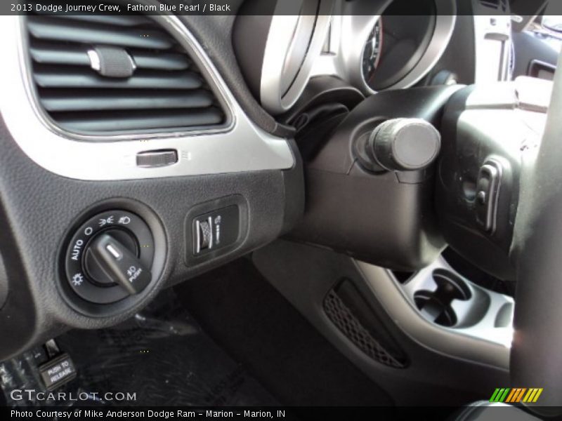 Fathom Blue Pearl / Black 2013 Dodge Journey Crew