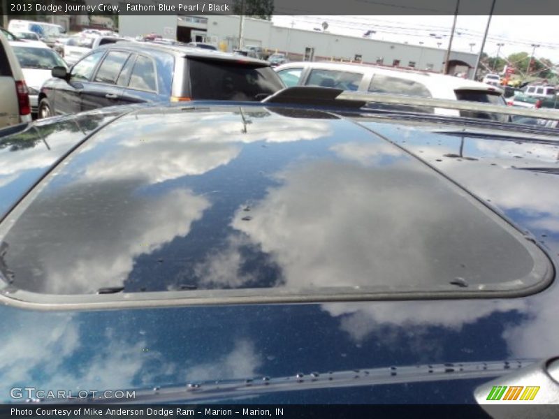 Fathom Blue Pearl / Black 2013 Dodge Journey Crew