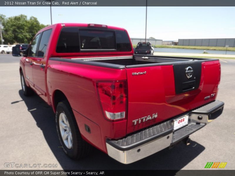 Red Alert / Charcoal 2012 Nissan Titan SV Crew Cab