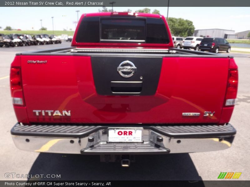 Red Alert / Charcoal 2012 Nissan Titan SV Crew Cab