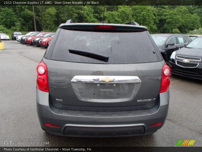 Steel Green Metallic / Jet Black 2013 Chevrolet Equinox LT AWD