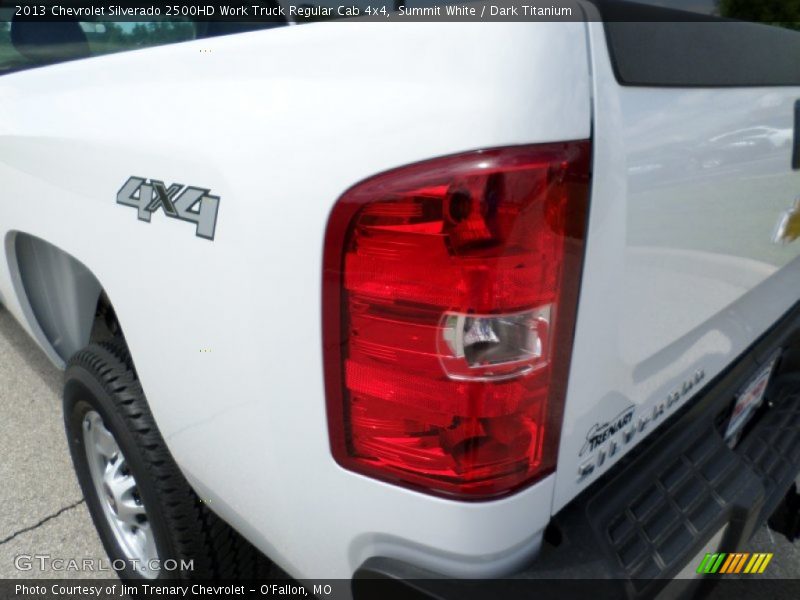 Summit White / Dark Titanium 2013 Chevrolet Silverado 2500HD Work Truck Regular Cab 4x4