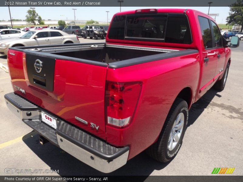 Red Alert / Charcoal 2012 Nissan Titan SV Crew Cab