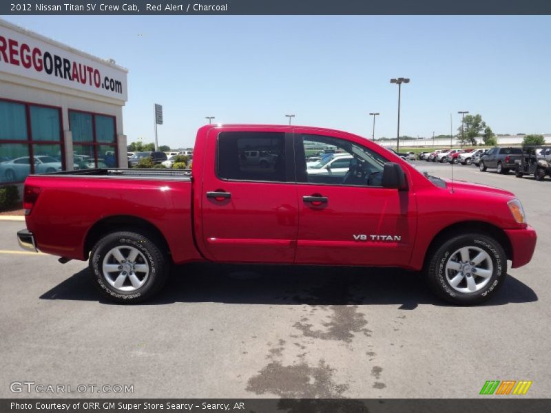 Red Alert / Charcoal 2012 Nissan Titan SV Crew Cab