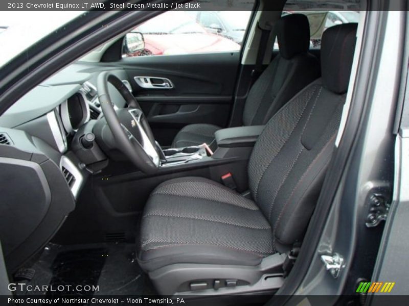 Steel Green Metallic / Jet Black 2013 Chevrolet Equinox LT AWD