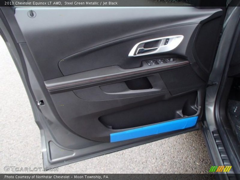 Steel Green Metallic / Jet Black 2013 Chevrolet Equinox LT AWD