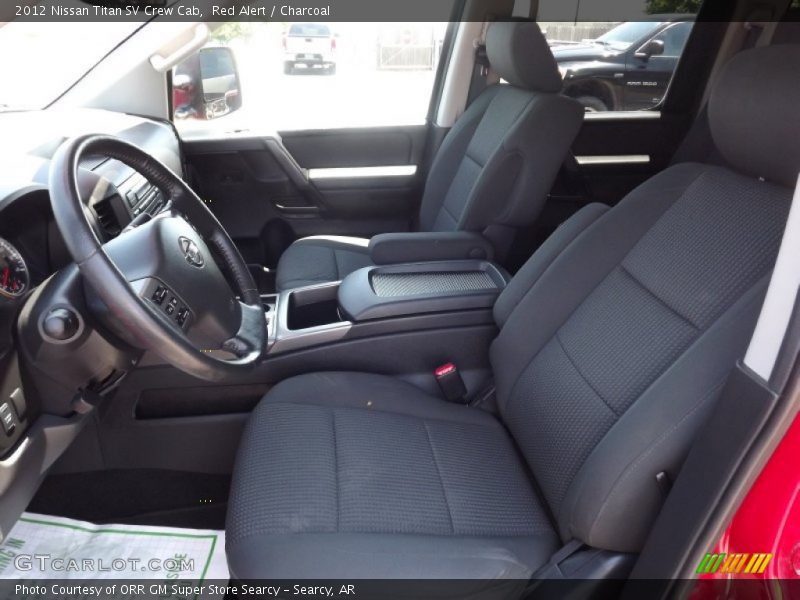 Red Alert / Charcoal 2012 Nissan Titan SV Crew Cab