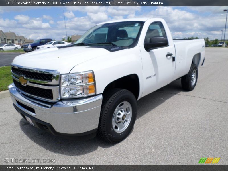 Summit White / Dark Titanium 2013 Chevrolet Silverado 2500HD Work Truck Regular Cab 4x4